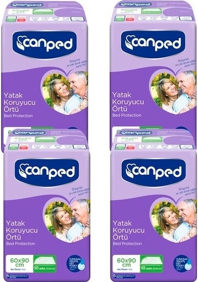 Canped 60 x 90 CM Yatak Koruyucu 10'lu x 4 40 Adet