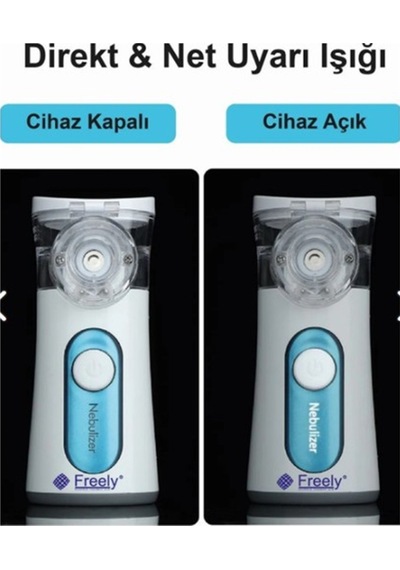 Freely Mesh Nebulizatör Şarjlı, Pilli Ve Sessiz