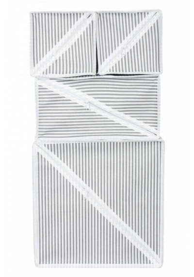 Çekmece Düzenleme Kutu Seti Organizer 4lü Set 5615 Açık Ahşap