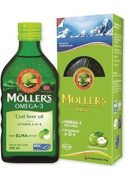 Möllers Omega Şurup Doğal Elma Aromalı 250 Ml