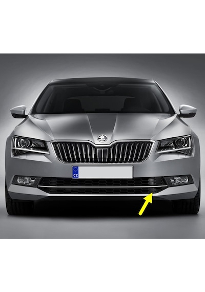 Skoda Superb 3 15-19 Ön Tampon Sol Izgara Kapak Kromlu 3V0853665 307420839
