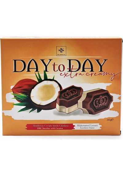 Day To Day Hindistan Cevizli Sütlü Çikolata 210 Gr