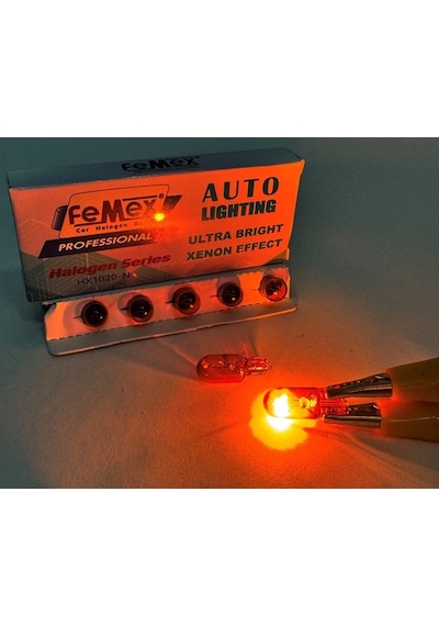 Femex T10 W5w Park Aydınlatma Naturel Turuncu 10'lu Paket