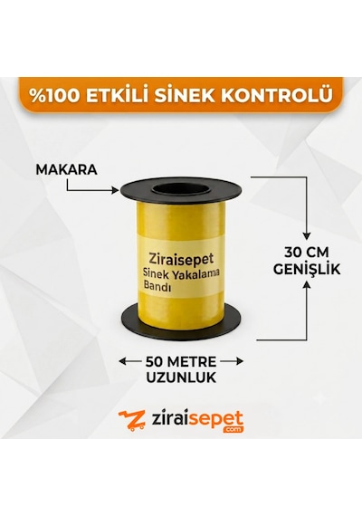 Sinek Yakalama Bandı 30x50 Metre
