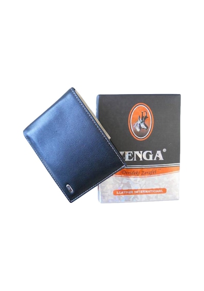 Zenga Deri Cüzdan 288-51 Siyah Kırmızı