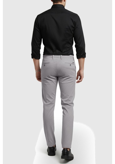 Deepsea Erkek Taş Likralı Gofre Kumaş Beli Lastikli İpli Slim Fit Günlük Pantolon 2600650 Taş