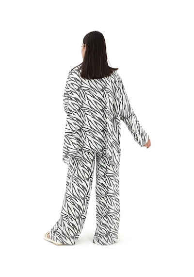 Wpr Zebra Desenli Alt Üst İkili Takım - Siyah-siyah Siyah