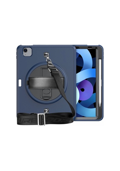 Apple İpad  Uyumlu- Pro 11 2020 Kılıf Strap-c Otterbox Tablet Kapak - Lacivert Arka Kapak