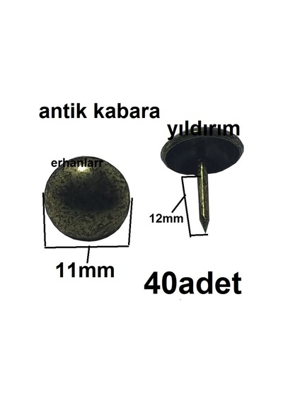 Kabara Raptiye Çivi Koltuk Çivisi Antik Renk Yer