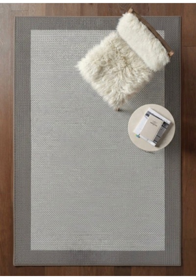 Lüks Sisal Makine Dokuması 8mm Dokuma Tabanlı Mutfak Balkon Halısı Vizon-gri Vizon-gri