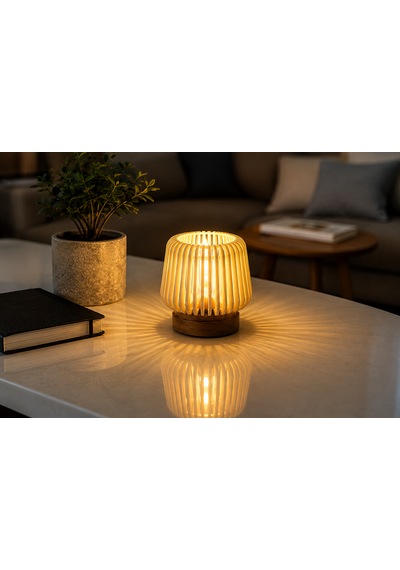 Luma Glow Tealıght Abajür Ahşap
