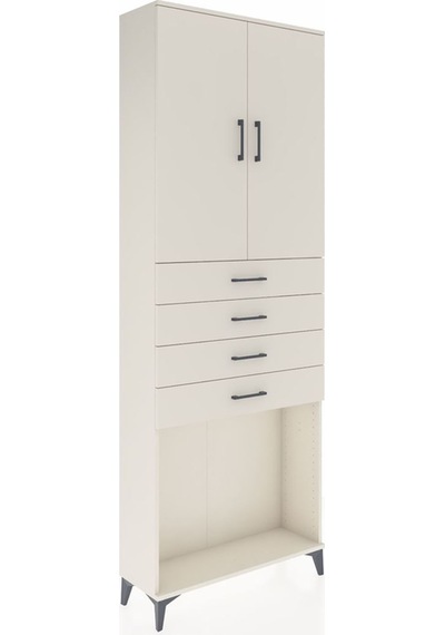 Arges Dolap 3 Raflı 4 Çekmeceli 2 Kapaklı 88x30x243 Aytaşı-ay... Aytaşı