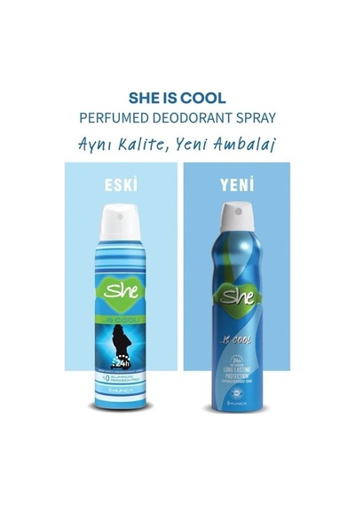 She is Cool Kadın Sprey Deodorant 150 ML