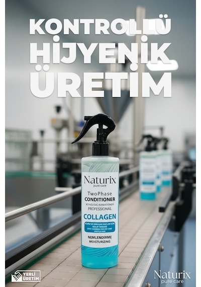 Ilgaz Naturix İki Fazlı Collagen Saç Bakım Fön Suyu 400 ML