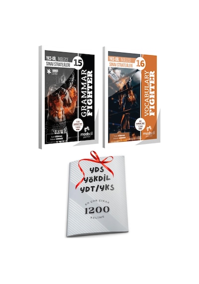 Yks Ydt Modadil Grammar Fighter Ve Volabulary Fighter Yaprak Test 2li Set 1200 Kelime Hediye Yksdil