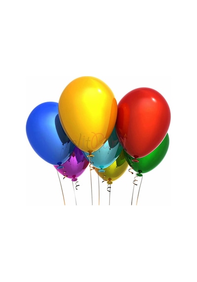 Metalik Balon Helyum Balonu Uçan Balon 100 Adet Renkli Balon Part
