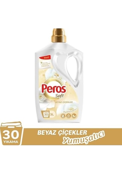 Yumuşatıcı Beyaz Çiçekler 3000 Ml 1000'li Set
