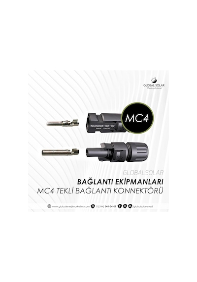 Lexron Mc4 Tekli Bağlantı Konnektörü (5li Set)