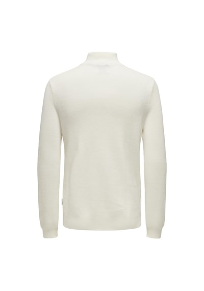 Only & Sons Onsphıll Reg 12 Rıb Half Zıp Knıt Erkek Sarı Kazak - 22030794