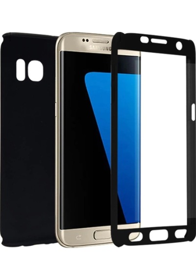 Samsung Uyumlu Galaxy S7 Edge Kamera Korumali 360 Tam Koruma Kilif 315635468 - Renk / Lacivert