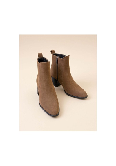 37brandshoes Süet Bilek Botlar Bej Bej