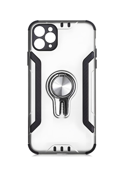 Apple Uyumlu iPhone 11 Pro Kılıf Stand Olma Özellikli Araç Tutuculu Ko Ko Kılıf Gri