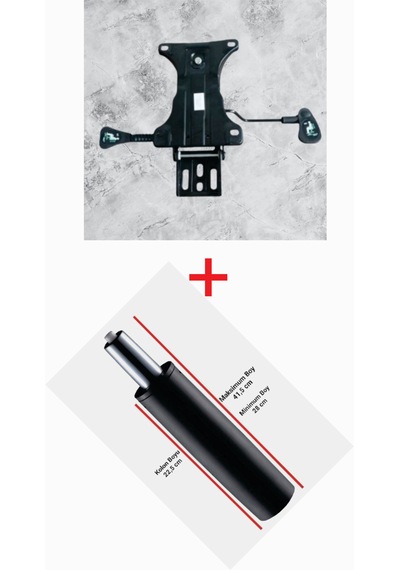 Çift Kollu Kuyruklu Mekanizma+140'lık Siyah Piston