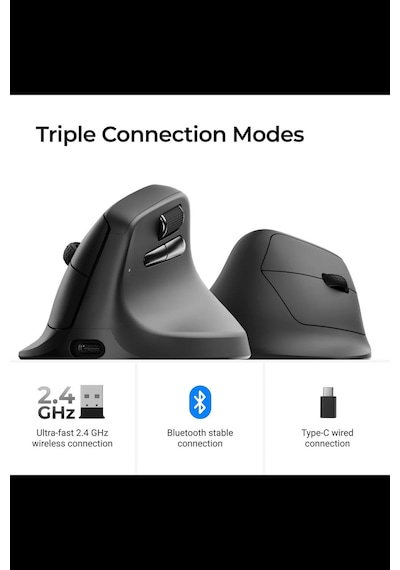 M5 Kablosuz Ergonomik Fares, En Iyi Pixart 3311 Sensörü Ve Pixart 3950 Sensörüne Sahip. 2.4 Ghz, Blu Fm60071s-t
