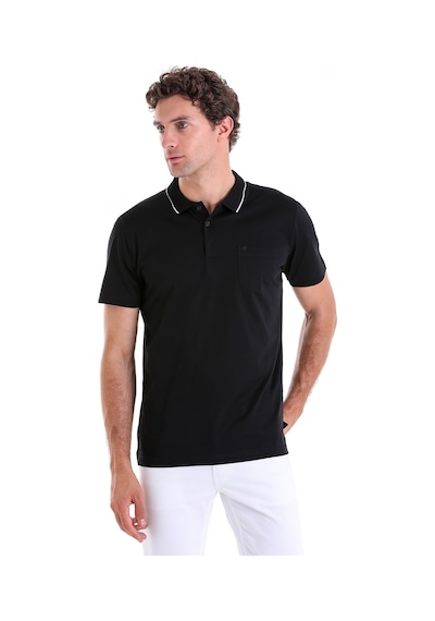 Hatemoğlu Siyah Regular Fit Düz 100% Pamuk Polo Yaka Tişört Siyah Hatemoğlu Siyah Regular Fit Düz 100% Pamuk Polo Yaka Tişört Siyah