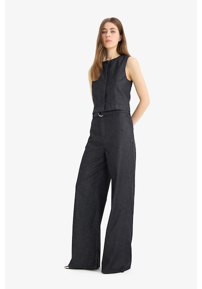 DeFacto Wide Leg Yüksek Bel Geniş Paça Uzun Jean Pantolon E5794AX25SPNM82