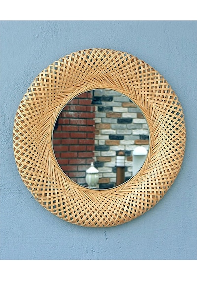 Bohem Sinnerlig Bambu Ayna - Iskandinav, Modern, Rattan