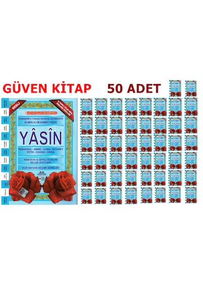 Haktan Yayınları Ortaboy 41 Yasin-i Şerif Mavi 50 Adet