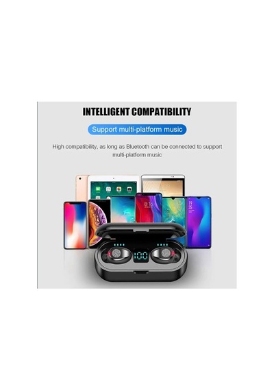 Yemleme Botu Tws Kablosuz Bluetooth Kulaklık Led Dokunmatik Stereo Gürültü Önleyici Kulaklık Spor Kulaklık