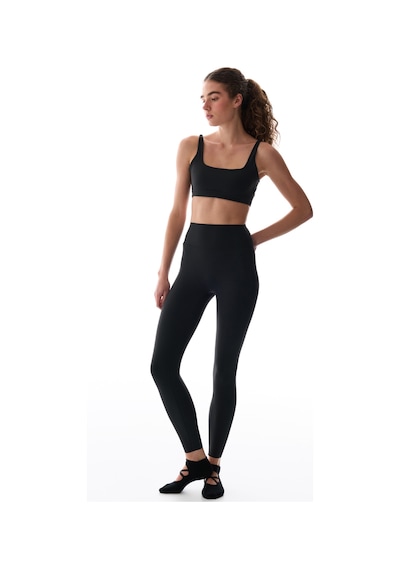 Penti Lycra Siyah Cream Hafif Destek Çıkarılabilir Pedli Çapraz Sırt Detaylı Spor Sütyeni