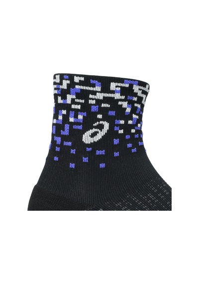 Asics Performance Run Sock Quarter Unisex Black/obsidian Grey 3013b284-001