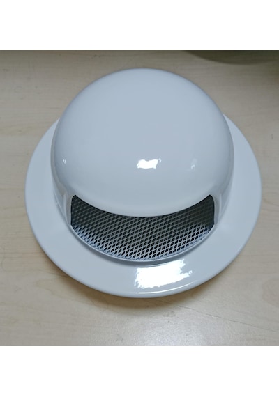 Dış Cephe Davlumbaz Aspiratör Çıkış Kapağı Rüzgar Yağmur Önleyici 120 Mm 12 Cm Beyaz