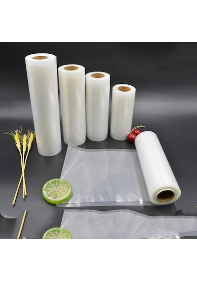 Novisan 1 Adet 20cm 5 Metre + 1 Adet 25cm 5 Metre toplam 10 Metre Vakum Poşeti Bobini Tırtıklı