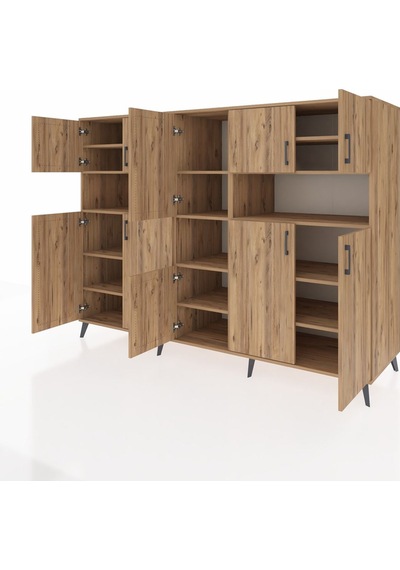 Kronos Dolap 14 Raflı 10 Kapaklı 220x59x163 Çam-çam Çam-çam Kronos Dolap 14 Raflı 10 Kapaklı 220x59x163 Çam-çam Çam-çam
