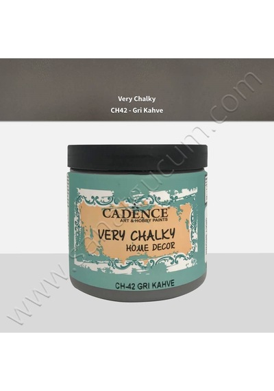 Cadence Very Chalky Mobilya Boyası 500 Ml. Gri Kahve
