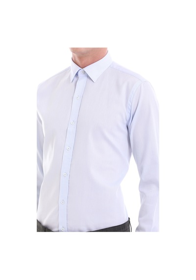 Hatemoğlu Mavi Comfort Fit Desenli 100% Pamuklu Slim Yaka Uzun Kollu Spor Mavi Hatemoğlu Mavi Comfort Fit Desenli 100% Pamuklu Slim Yaka Uzun Kollu Spor Mavi
