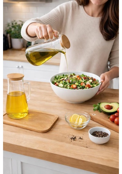 Cam Yağlık Şişe Seti Ahşap Kapaklı, Damlatmaz Akıtma Uçlu Cam Sirkelik Ve Zeytinyağı Şişesi, Ölçü İşaretli Mutfak Yağ Dispenseri, Salata Sosu Dökme Sürahisi, Sızdırmaz Kapaklı Çok Renkli Cam Yağlık Şişe Seti Ahşap Kapaklı, Damlatmaz Akıtma Uçlu Cam Sirkelik Ve Zeytinyağı Şişesi, Ölçü İşaretli Mutfak Yağ Dispenseri, Salata Sosu Dökme Sürahisi, Sızdırmaz Kapaklı Çok Renkli
