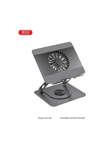 Delux Serisi Cihaz Çalışma Ofis C182 Fanlı Metal 360 Dönebilen 17,3 İnç Standı