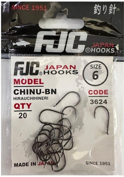 Fjc 3624 No:6 Chinu Black Nikel Olta İğnesi 20 Adet