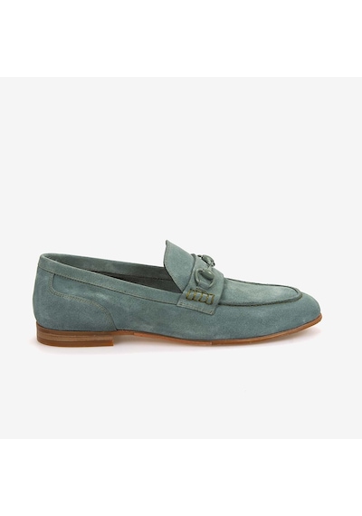 Andrea Giovanni Erkek Loafer Ayakkabı 24159 Malachite Süet