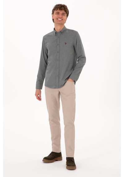 U.s. Polo Assn. Erkek Gri Gömlek Basic 50316721-vr024 Gri U.s. Polo Assn. Erkek Gri Gömlek Basic 50316721-vr024 Gri