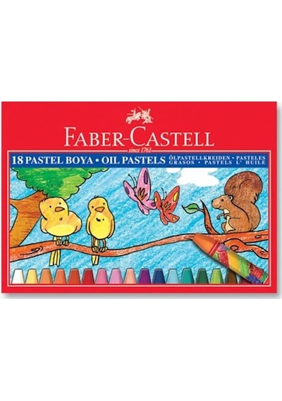 Faber Castell Pastel Boya 18 Li - 2 Adet Çok Renkli