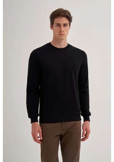 Cazador Slim Fit Siyah Erkek Sweatshirt 56100