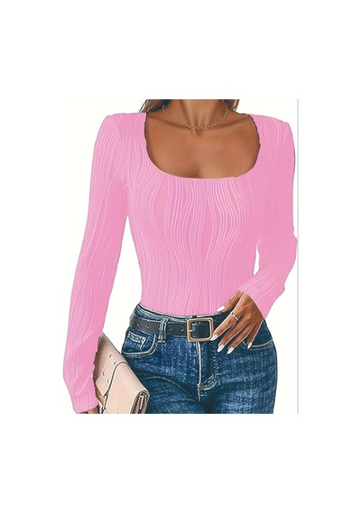 Fashion's Pembe Elastanlı Polyester Bluz Yuksek Bel Uzun Kollu Yuvarlak Yaka Klasik Kesim Örme Kumaş Pembe Fashion's Pembe Elastanlı Polyester Bluz Yuksek Bel Uzun Kollu Yuvarlak Yaka Klasik Kesim Örme Kumaş Pembe