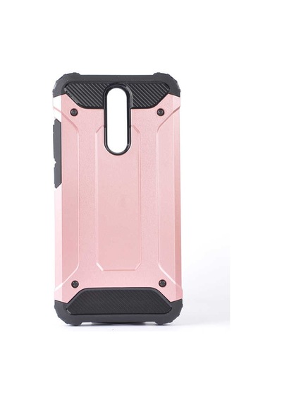 Noktaks - Redmi 8a Uyumlu - Kılıf Çift Katman Zırh Tank Crash Military Kapak - Rose Gold Rose Gold