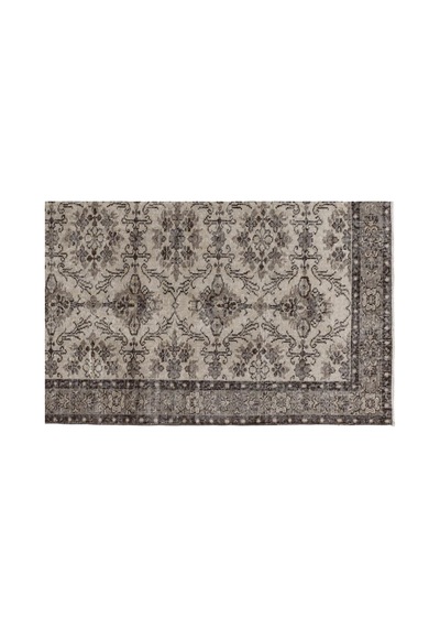 El Dokuması Vintage Yün-pamuk Bej Halı 8817 152 X 246 Cm